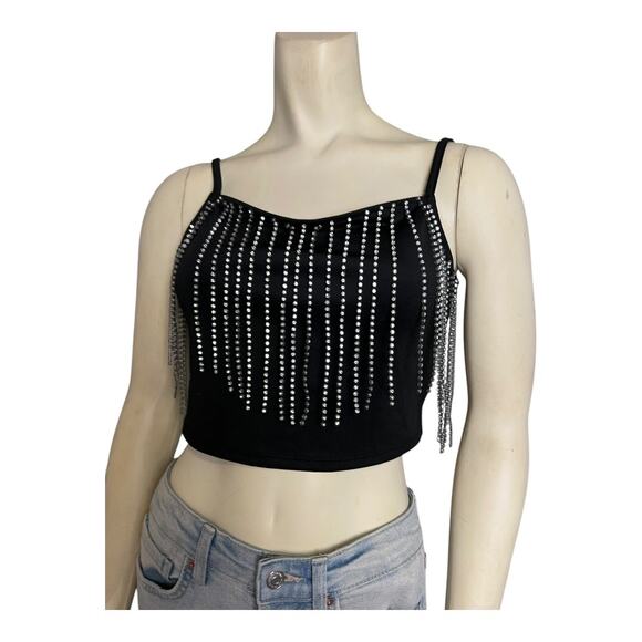 Festival Top Shirt Blouse Concert Summer Skimpy Beach Crop y2k Tank Boho M - Picture 8 of 12